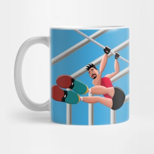 Man doing calisthenics Mug